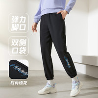 361° 女款运动卫裤 纯黑562234013B-1