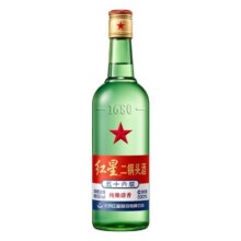 88VIP：红星 北京红星二锅头大二绿瓶56度 500ml清香型白酒口粮酒*6件+凑单