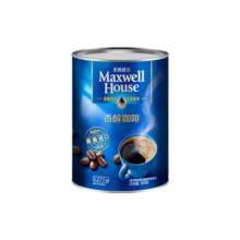 麦斯威尔（Maxwell House）进口速溶香醇黑咖啡500g/罐  0糖0脂低卡 健身运动燃减 可冲277杯