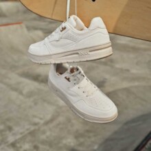 超级VIP：特步 苜白2.0小白鞋女厚底增高板鞋 多色