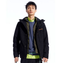 PLUS会员：Timberland 添柏岚 冲锋衣三合一 羽绒内胆 A41V3 A41V3001/黑色