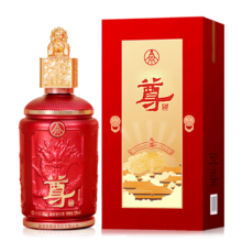 PLUS：五粮液股份 尊酒红尊 52度 500ml 浓香型白酒 单瓶装礼盒 宴请送礼精选