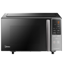 美的（Midea）微波炉烤箱一体机家用平板式小型20升800W变频五档火力双模烧烤微波杀菌一级能效丨PC20M5W 黑色