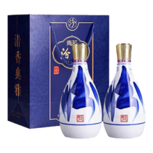 京东百亿补贴：汾酒 青花25 475ml*2瓶装清香型白酒 42度 含礼袋
