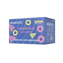 巴布豆（BOBDOG）新菠萝纸尿裤M号42片(6-11KG)中码婴儿尿不湿柔软超薄
