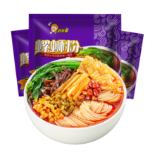 好欢螺（HAOHUANLUO）螺蛳粉经典原味螺丝粉袋装方便速食酸辣粉丝广西柳州米粉螺狮粉 经典原味300g*3袋