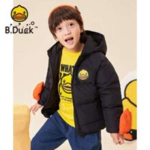 PLUS会员：B.Duck 小黄鸭 儿童羽绒服 钻石黑（BF5216920A）