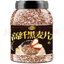 京东试用：高纤黑麦片 1000g*1罐