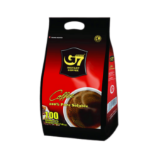 G7纯美式黑咖啡速溶手冲研磨咖啡粉越南进口原装100包*2g