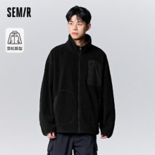 20：00开始：Semir 森马 外套男情侣夹克  黑色90001