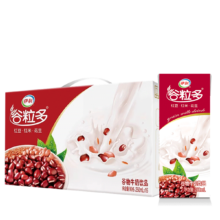 伊利yili 谷粒多红谷红豆红米花生250ml*16盒学生早餐牛奶整箱