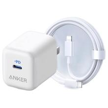 百亿补贴：Anker 安克 苹果iphone8-14系列 PD20W充电头+C-L数据线 1.5m
