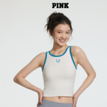 自然贴合！Victoria's Secret  维多利亚的秘密 PINK辣妹风舒适文胸外穿背心 多色