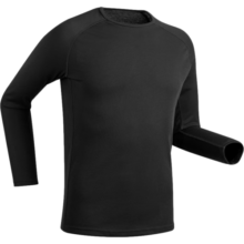 迪卡侬（DECATHLON）保暖内衣男女秋衣秋裤速干防寒滑雪上衣裤子套装- BL 100 SKI100 【男士】黑色上装 XXL