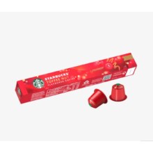 星巴克（Starbucks）Nespresso浓遇胶囊咖啡5.1g*10粒  黑咖啡0糖节日综合 轻烘 进口