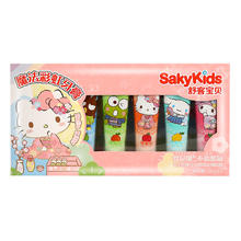 sakykids 舒客宝贝 魔法彩虹牙膏套装五支装舒克r o草莓食品清洁果味草莓味