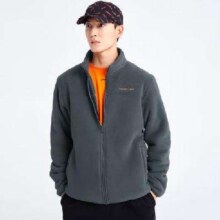 京东百亿补贴：Pioneer Camp 拓路者 450g抓绒衣男加厚加绒 烟灰色