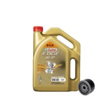 嘉实多（Castrol）【包安装】汽车小保养套餐 机油+机油滤清器+含工时 极护致悦版全合成 0W-40 SP 4L