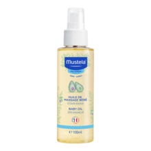 妙思乐（Mustela）儿童润肤油宝宝按摩油100ml 新生儿按摩油抚触油无香型 法国进口