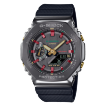 卡西欧【礼物】G-SHOCK手表时尚八边形设计防水圣诞主题腕表礼盒 GM-2100CH-1ADR