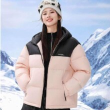 plus会员、雪中飞新款百搭男女同款连帽户外保暖羽绒服