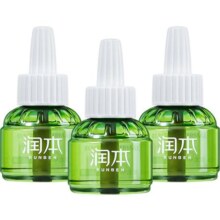 润本电热蚊香液无味室内家用插电加热式驱蚊水灭蚊液体补充装3瓶
