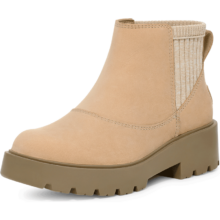 UGG 秋冬女士厚底粗跟休闲切尔西短靴 1166758芥菜籽色