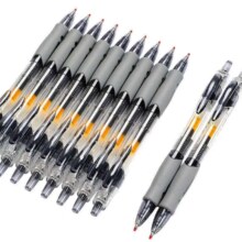 按动中性笔 1008速干碳素0.5mm  黑色 4支笔