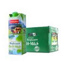 萨尔茨堡（SalzburgMilch）奥地利进口 部分脱脂有机牛奶 1L*12盒 120mg高钙