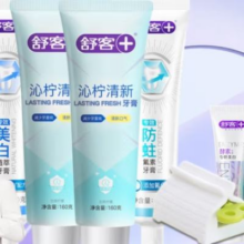 Saky 舒客 含氟防蛀美白牙膏 超值装 580g 4支 到手6件