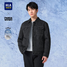 HLA海澜之家羽绒服男24新款衬衫领外套男冬季HWRAW4W101A 牛仔蓝花纹6N 180/96A XL推荐151~164斤