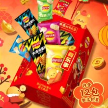 再降价、PLUS会员：乐事 薯片零食 宫灯礼盒478克