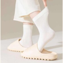 袜子女中筒  白色  1双装