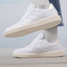 阿迪达斯（adidas）三叶草女鞋24冬季新款运动休闲鞋时尚小白鞋缓震透气耐磨低帮板鞋 JI1983/粉色/白色 38.5 码