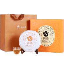 品品香 茶叶 福鼎白茶2023年原料白牡丹茶饼250g 简语白茶饼 礼盒装 单饼装【250g】-口粮自饮