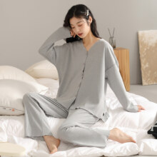 芬腾可安 女士春秋舒绒磨毛新款家居服套装 2色
