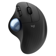 罗技（Logitech）人体工学系列 ERGO M575 轨迹球鼠标 专业绘图设计 企业级无线蓝牙双重连接办公鼠标 M575 黑色