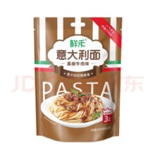 鲜禾 意大利面 香辣黑椒牛肉味255g/袋装