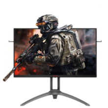 AOC 爱攻III 27英寸显示器 2K高清 HDR400 100%NTSC 144Hz 1ms响应 旋转升降 PS4 电竞游戏显示屏 AG273QXE