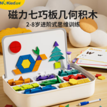 NUKied 纽奇 儿童积木玩具   256积木+80题卡+魔法镜