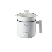 以旧换新补贴：Midea 美的 XZE1613 电煮锅 白色 蒸笼款 1.7L