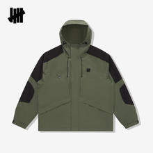 UNDEFEATED 五条杠官方秋季新品男女同款拼色防泼水连帽户外夹克