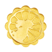 中国黄金（CHINA GOLD）足金999.9实心黄金送长辈送礼收藏保值金豆十二生肖兔圣诞节礼物 净金重约 1g
