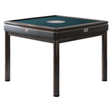 雀友【仿皮纹】麻将机全自动餐桌两用家用一体低音四口麻将桌S100pro 【餐桌款】珠光栗棕+除湿+USB
