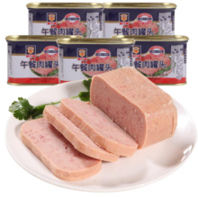 梅林（MALING）上海梅林午餐肉罐头198g多罐户外熟食早餐速食早餐涮火锅午餐肉 午餐肉198g*3罐