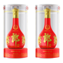 PLUS会员:郎酒 红花郎 红15 酱香型白酒 53度 500ml 双瓶装