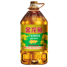 金龙鱼 食用油 非转基因 物理压榨 纯香低芥酸菜籽油5L
