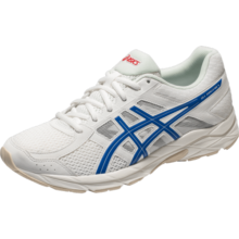 亚瑟士ASICS缓震入门跑鞋男减震运动鞋透气舒适 GEL-CONTEND 4 白色/蓝色 42.5
