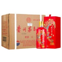 20点：茅台 喜宴·红 43度 酱香型白酒 500ml*6瓶 整箱装