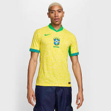 NIKE 耐克 巴西队主场球员版男速干足球球衣夏季印花轻便FJ4270-706